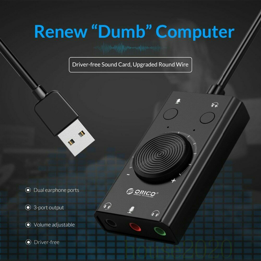 Thẻ Chuyển Đổi Âm Thanh Ngoài Usb 5 Kênh 3.5mm Cho Laptop 2020 | BigBuy360 - bigbuy360.vn