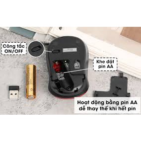 Chuột không dây Logitech M185 USB, nhỏ gọn, thuận cả 2 tay, phù hợp PC/Laptop, Chính Hãng 100%, Bảo Hành 36 Tháng