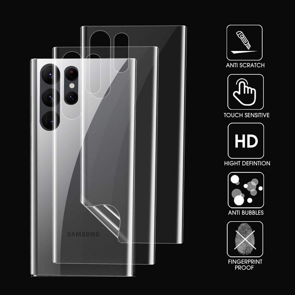 Miếng Dán Màn Hình HD Hydrogel Bằng TPU Chống Trầy Xước Chống Rơi Chống Thấm Nước Bảo Vệ Toàn Diện Cho Samsung S22 / Plus / Ultra