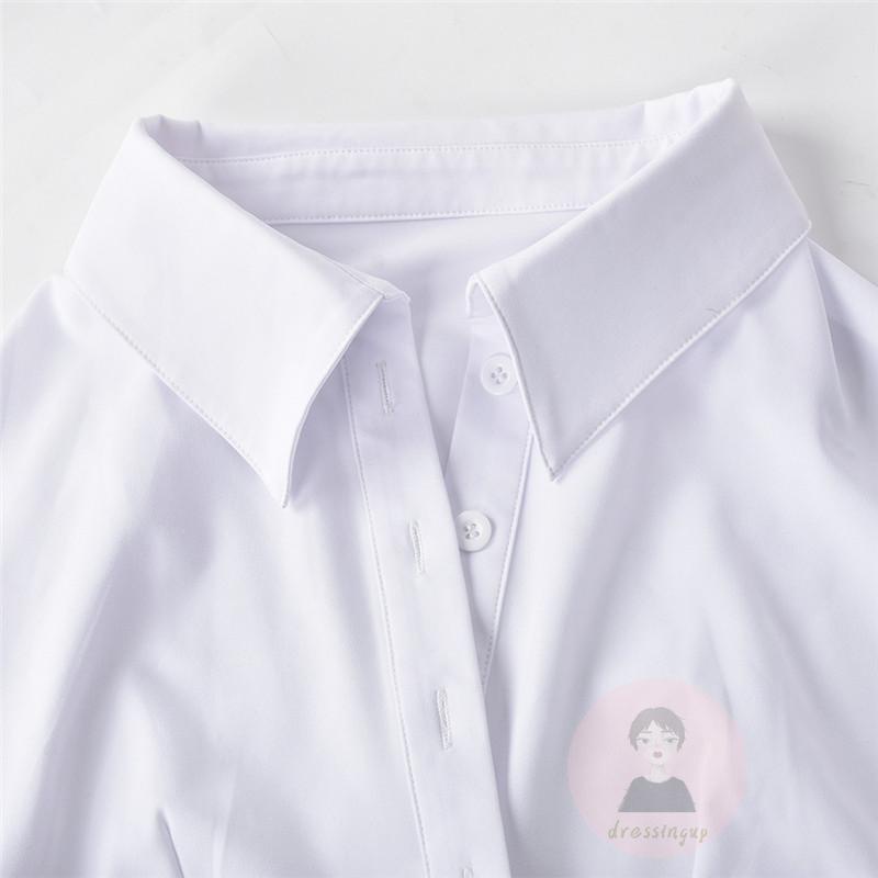 Áo Sơ Mi Tay Dài Cài Nút Thiết Kế Độc Đáo Thời Trang Cho Nữ
