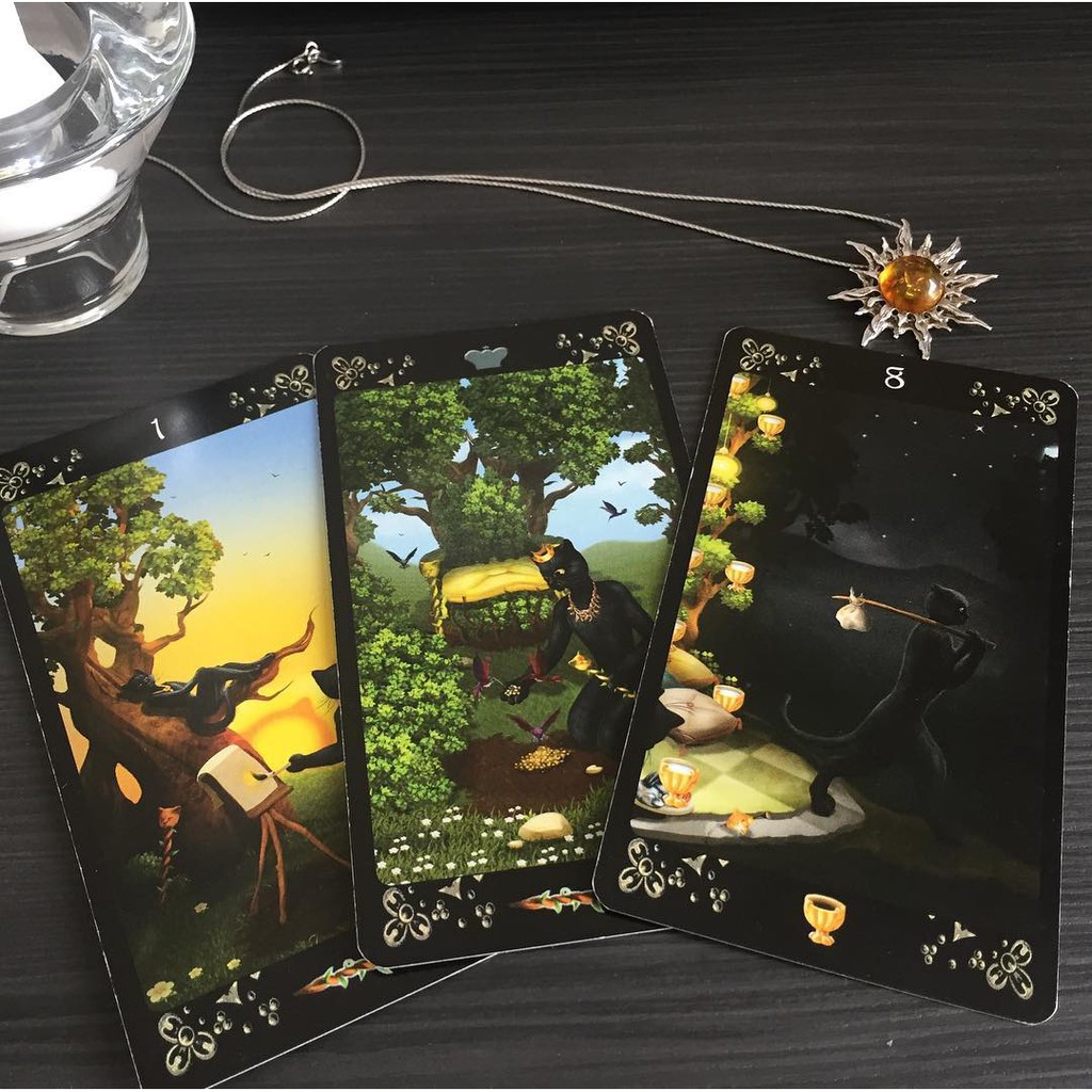 Bộ Bài Black Cats Tarot (Mystic House Tarot Shop)