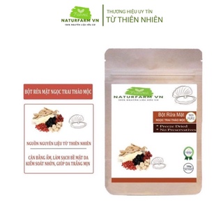 Bột rửa mặt 100GR ngọc trai thảo mộc Organic - bột handmade