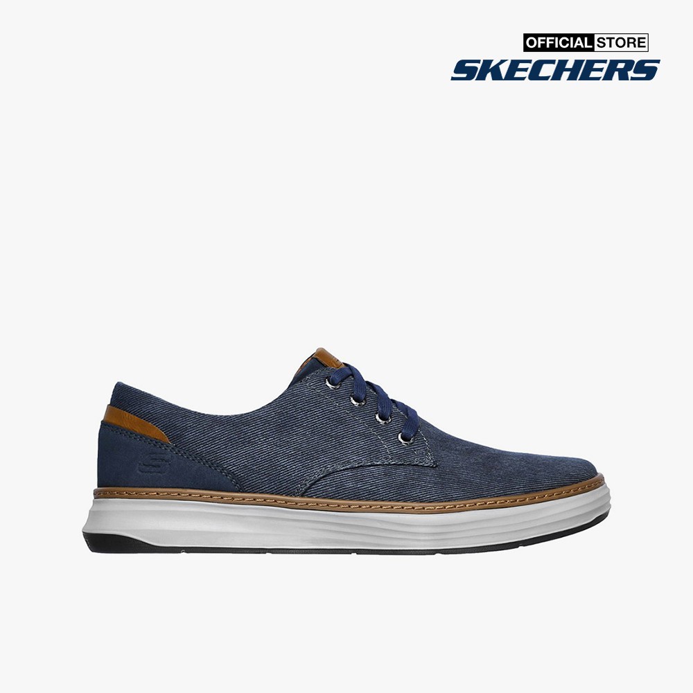 SKECHERS - Giày sneaker nam phối dây Moreno Ederson 65981-NVY