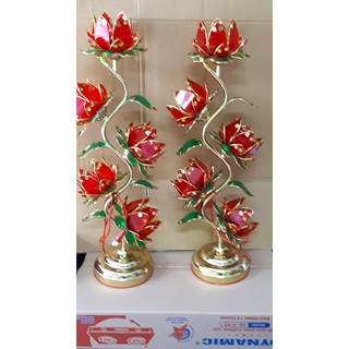 Đèn thờ hoa sen 5 bông 75cm