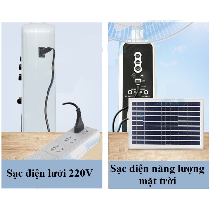 Quạt cây năng lượng mặt trời HS-8016 công suất lớn