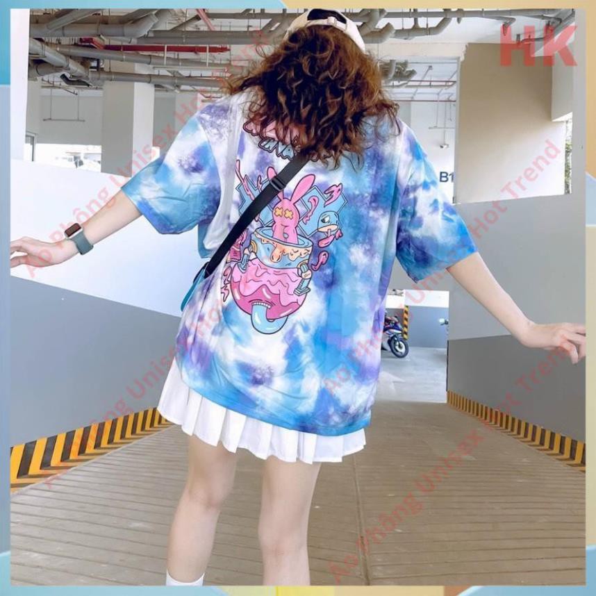 Áo Phông Loang, Áo Thun Loang Nam Nữ Tay Lỡ Cao Cấp Unisex - Hàng Hot Trend Loại 1, Vải Thun Lạnh 4C Dày Mịn, Mát
