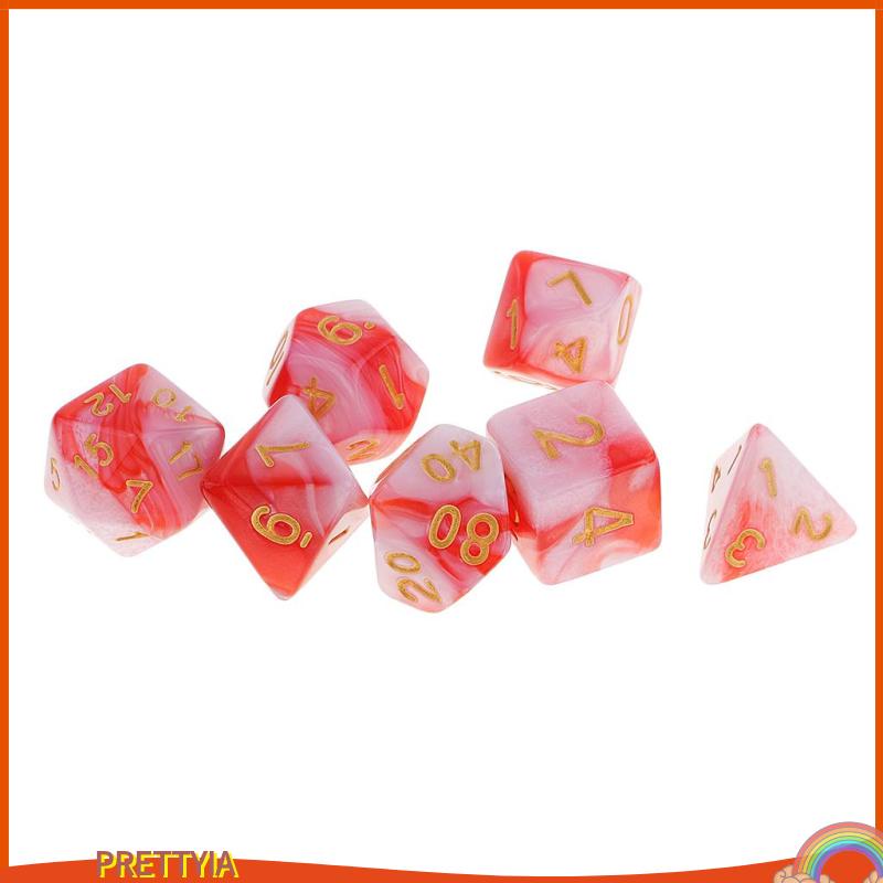 Set 7 Viên Xúc Xắc Đa Diện Cho D & D TRPG MTG Party