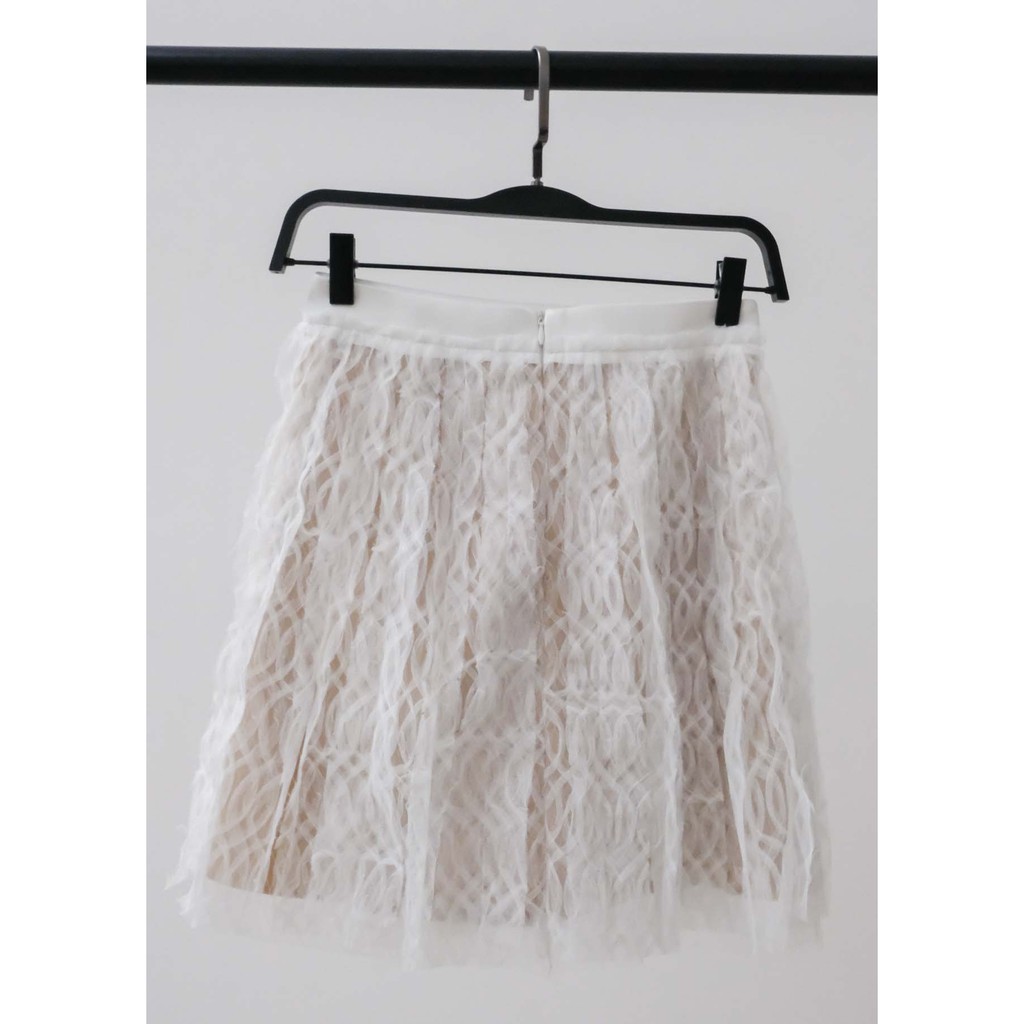 COCO SIN - Chân Váy Ren Trắng Phối Sheer | BigBuy360 - bigbuy360.vn