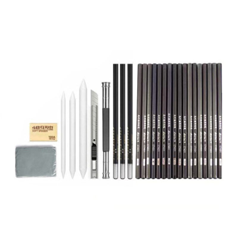 Bộ 29 Bút Chì Than Hoạt Tính Dùng Vẽ Phác Thảo / Trang Trí Nghệ Thuật
