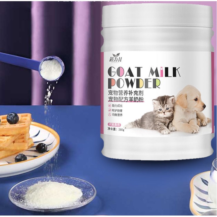 Sữa cho chó mèo con GOAT MILK, Sữa bột dê cho chó mèo pet thú cưng, sữa cho mèo chó tăng cường hấp thụ chất dinh dưỡng