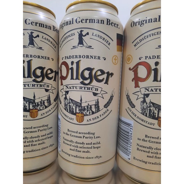 Bia Pilger 5% của Đức thùng 24 lon, 500ml