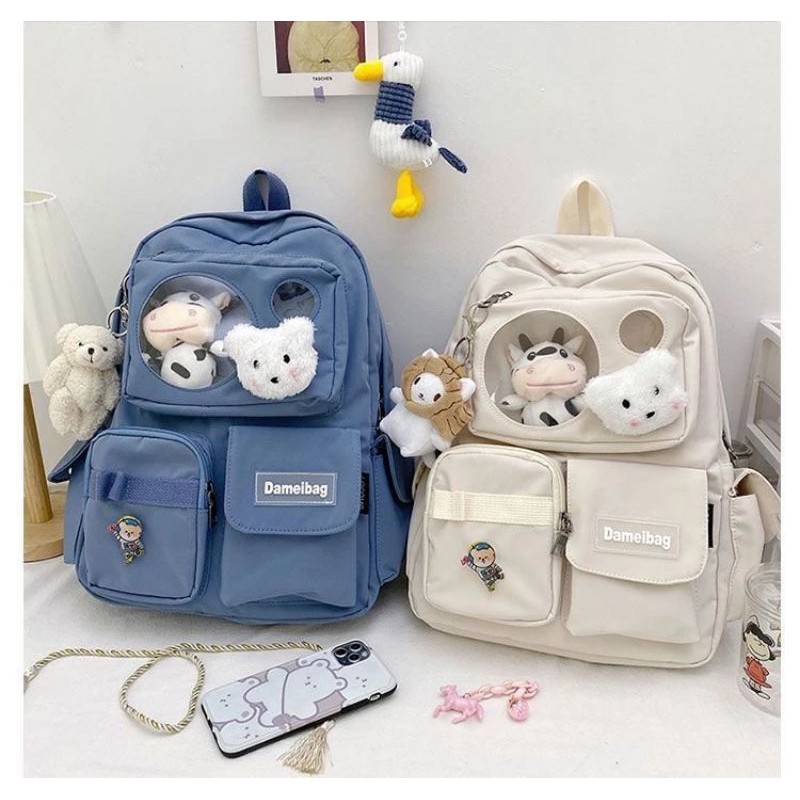 Balo hoạ tiết Dembeile  kiểu dáng Thời trang cho học sinh , sinh viên