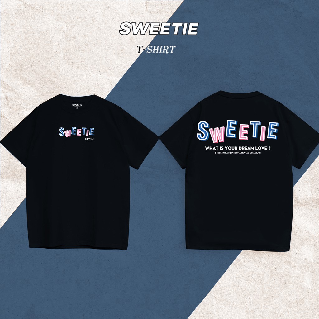 Áo thun SWEETIE LOVE Tee - Black - Unisex