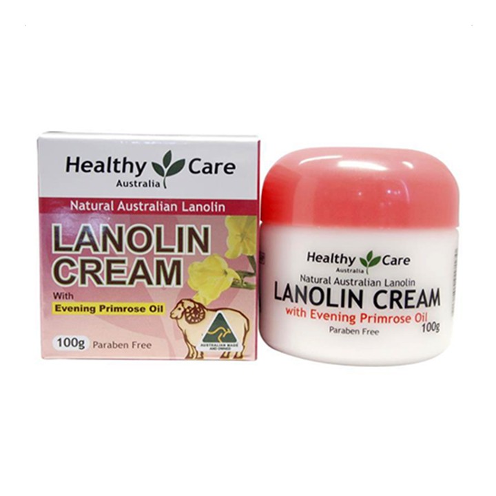 Kem cừu dưỡng da kết hợp tinh dầu Hoa Anh Thảo Healthy Care Lanolin Cream With Evening Primrose Oil - 100g