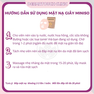 Mặt nạ nén giấy Miniso Nhật bản
