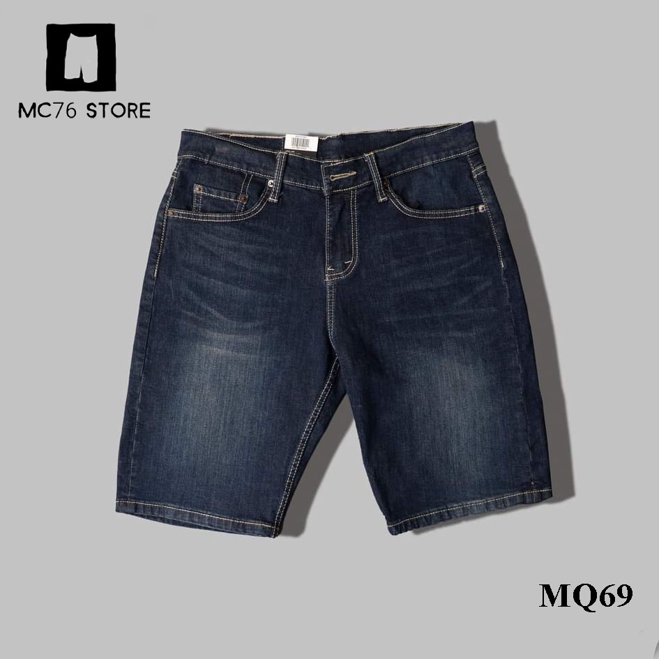 Quần short jean nam MC76 Quần sọt jean nam cao cấp form chuẩn đẹp,độ co giãn tốt mặc thoải mái,không phai màu