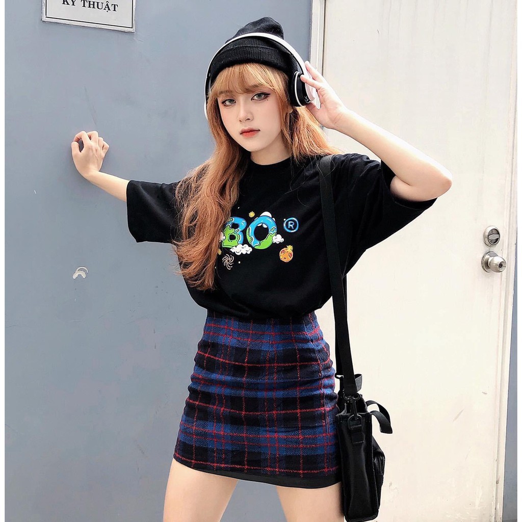 Áo thun form rộng TBO tay lỡ, áo phông oversize unisex Choose Us - CA007