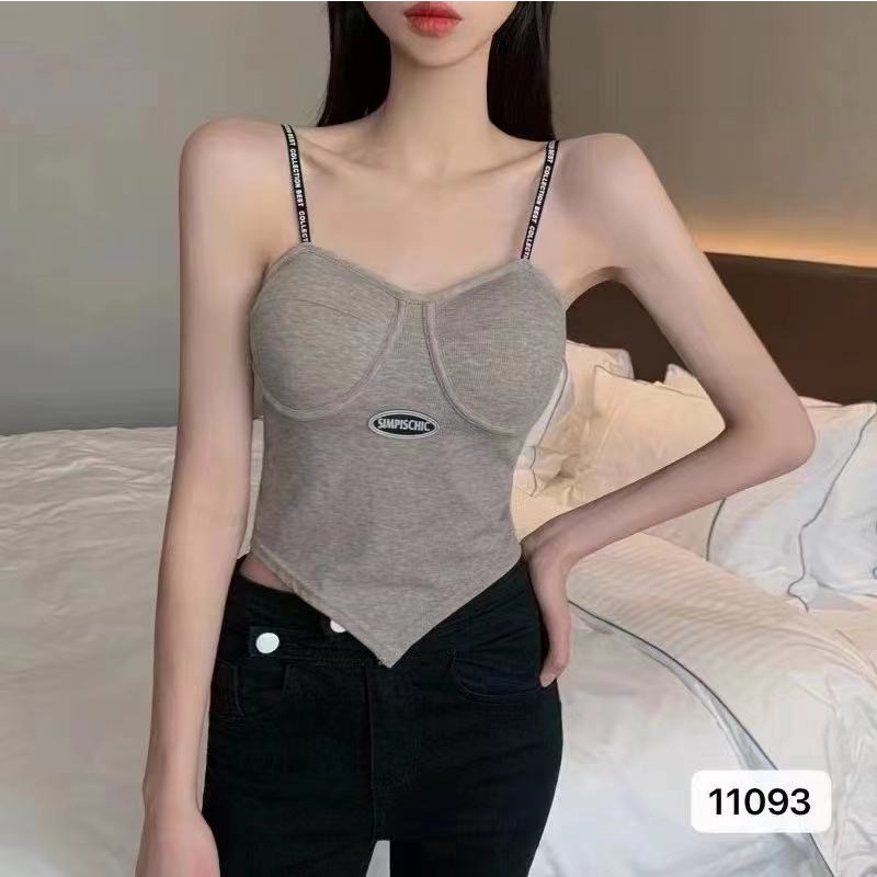 DUNEA Áo Hai Dây Trễ Vai Thiết Kế Quyến Rũ Thời Trang Cho Nữ