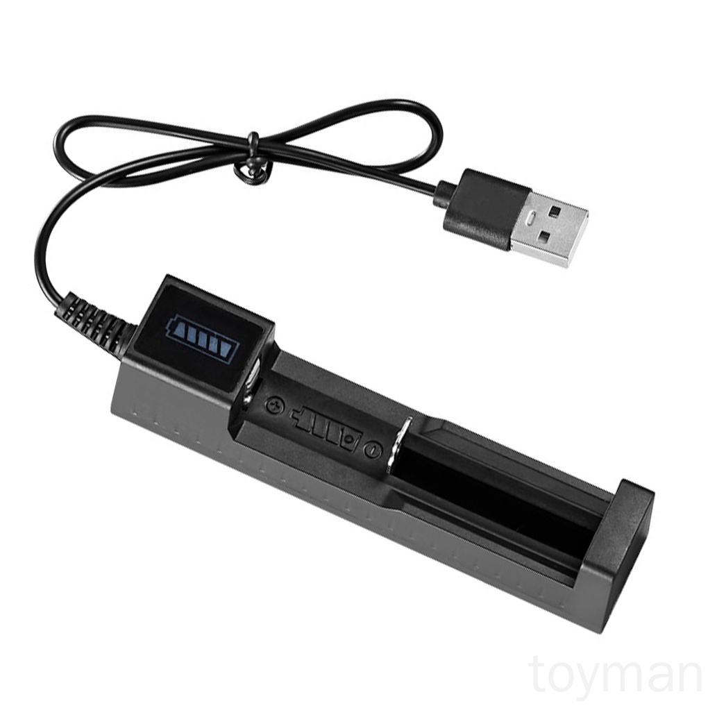 Bộ sạc pin lithium 18650 có thể sạc lại nhỏ gọn tiện lợi