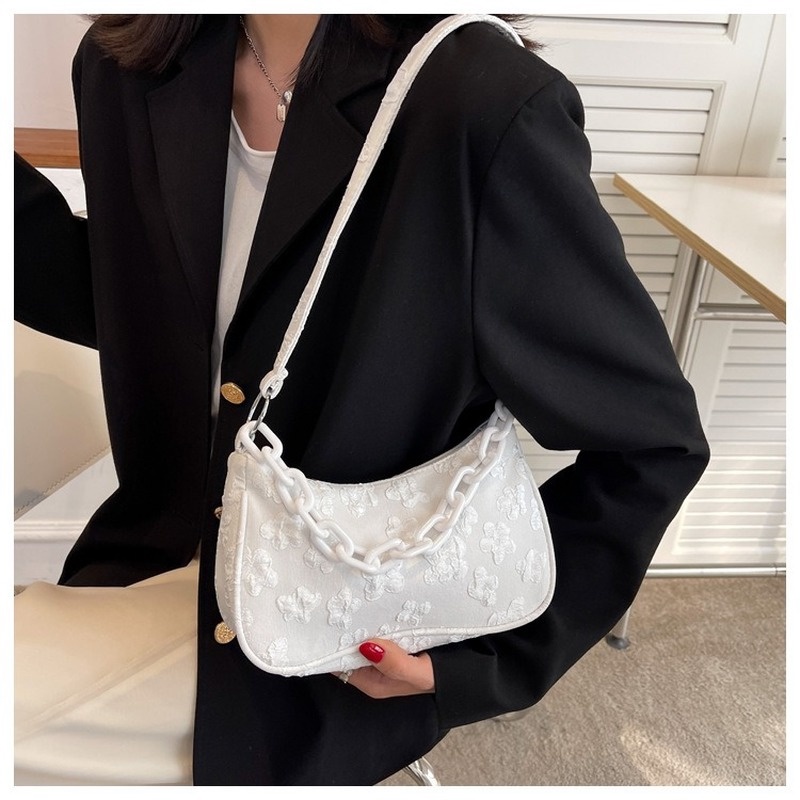 Túi Đeo Chéo Nhỏ Hình Vuông Chất Liệu Jacquard NB00319