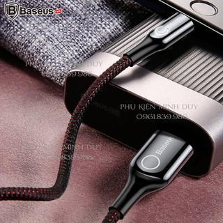 Cáp sạc Lightning tự ngắt thông minh Baseus C Shape Light cho iPhone