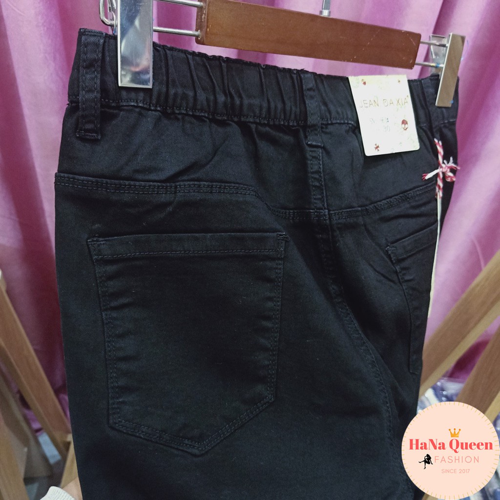 [Xả kho] Quần Khaki đen kiểu dáng basic dễ mặc không gấu quần 6610 (Quần bigsize cho người ngoại cỡ)