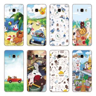 Ốp điện thoại bằng TPU mềm in gấu nâu hoạt hình cho Samsung Galaxy J710 /J510 /J310 /J7 J5 J3 2016