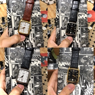 [Nhập Mã 18XSDH666 Giảm 10% cho đơn 0đ tối đa 100k] Đồng hồ nam Longines secondhand [ Mặt Vuông Dây Da ]