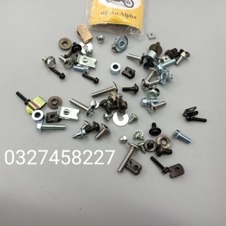 Bộ ốc vít bắt nhựa dàn áo xe Wave Alpha