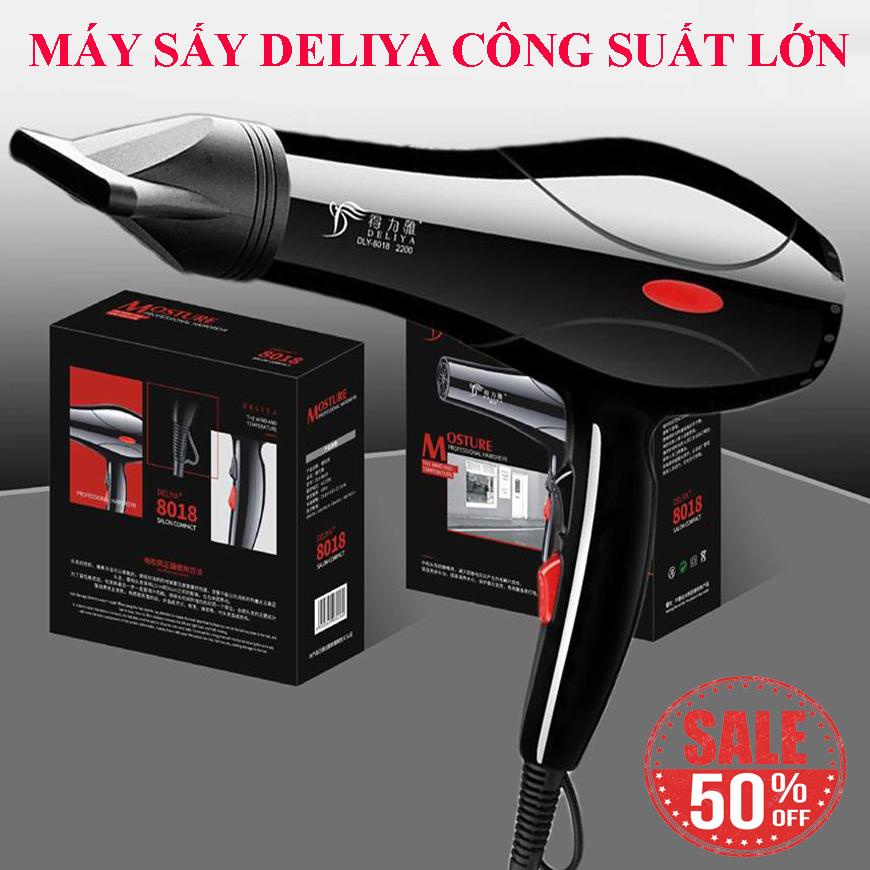 Máy sấy tóc Deliya 8018 &amp; 8020 Công suất 2200W ( 2 chiều 3 chế độ sấy)- Bảo Hành 112 tháng -Bàn chải đánh răng Deliya