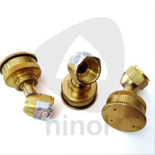 Béc phun tưới cây đồng 4 lỗ cong | Phun đều, bền bỉ, tiết kiệm nước