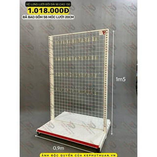 Kệ móc lưới đôi dài 90 x rộng 70 x cao 150
