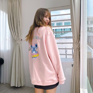 Áo nỉ tay dài gấu