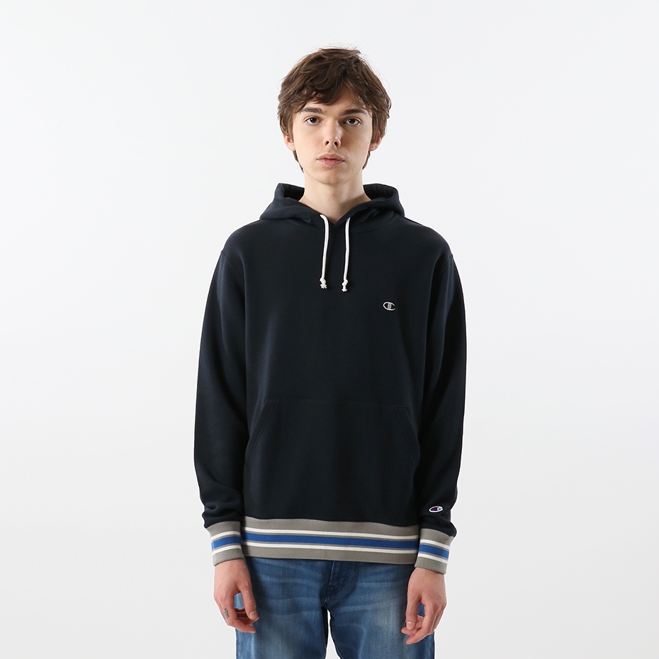 Áo Hoodies Nam Champion JP Hooded Sweatshirt Màu Navy CMPC3T101NVY