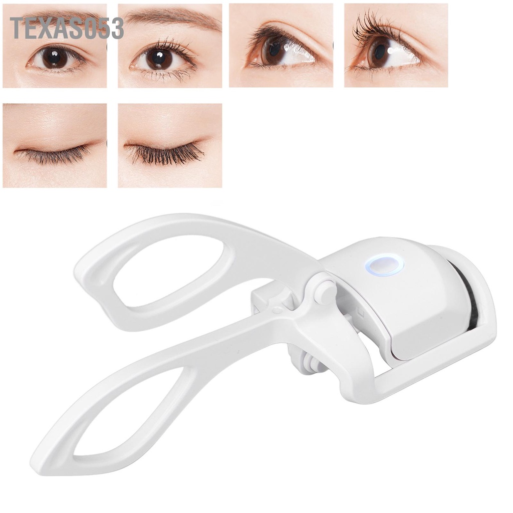 Hàng Sẵn Dụng cụ bấm cong lông mi Cầm Tay Có Thể Sạc Lại sử dụng nhiệt tạo hàng mi cong vút giữ lâu dài【Texas053】