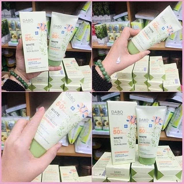 Kem Chống Nắng Dabo White Mild Sunblock SPF50+ PA+++ 70ml