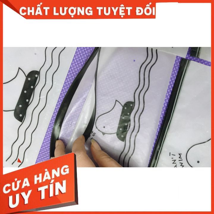 sale rẻ đánh giá 5 sao combo 2 Túi Zip Đựng Đồ Trong Suốt Hoạ Tiết Chú Chim P073