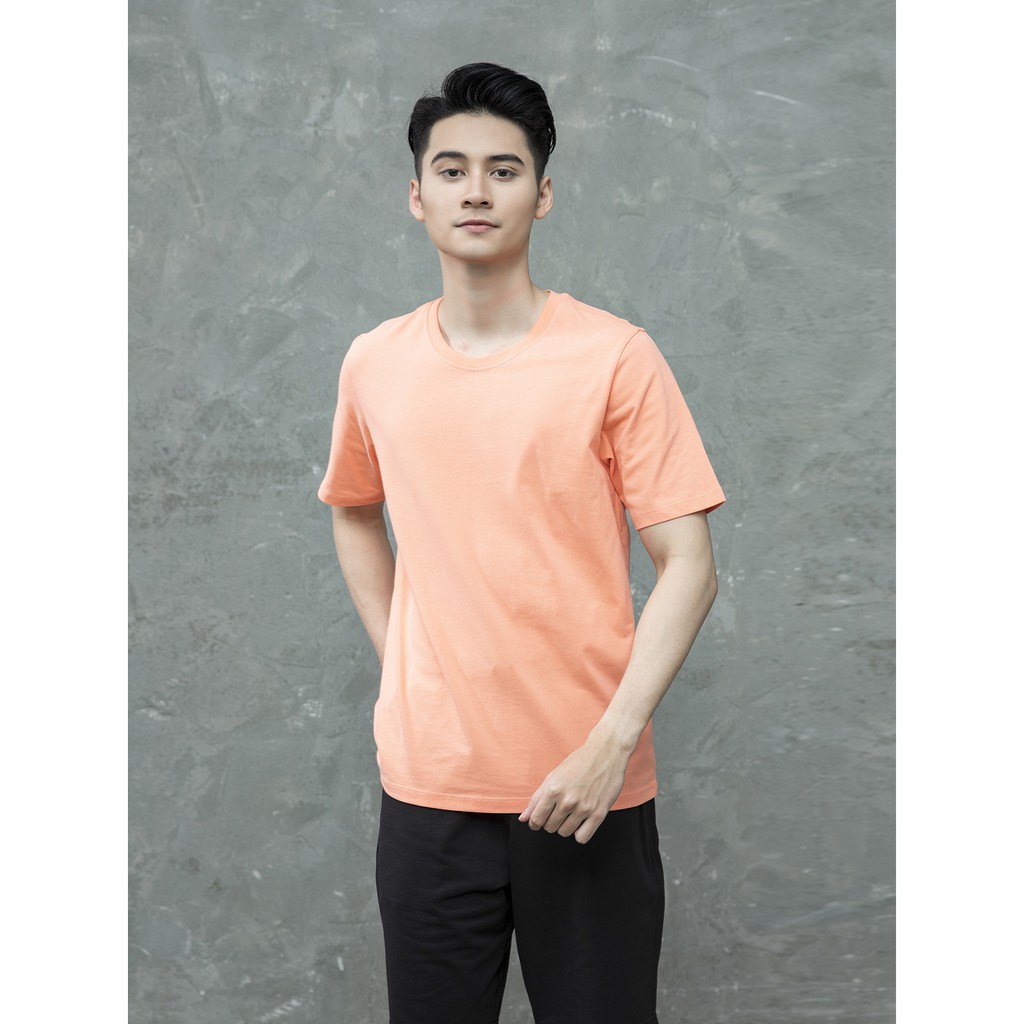 Áo thun nam ngắn tay không cổ ARISTINO phom Casual fit thoải mái, thích hợp hoạt động thể thao - ATS020S1