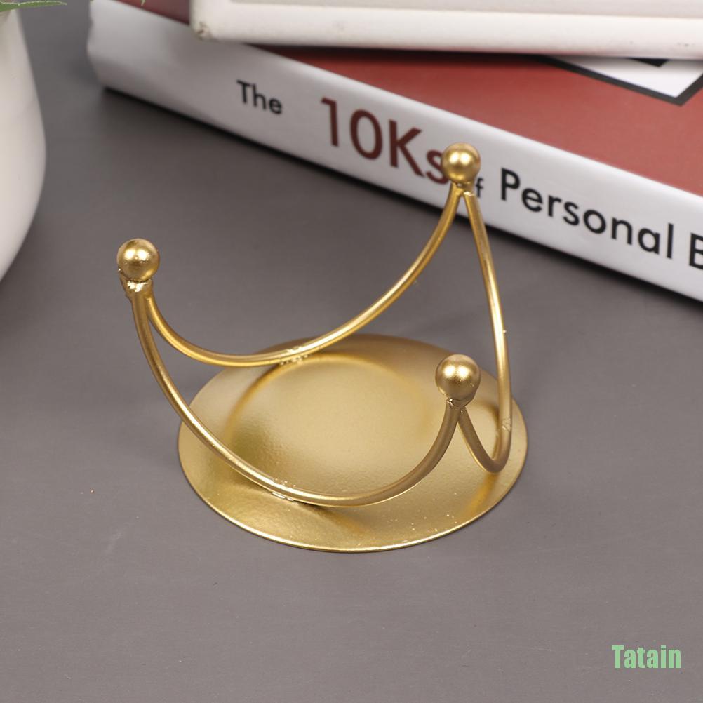 Giá đỡ đèn cầy bằng sắt màu vàng phong cách thời trang Bắc Âu sáng tạo