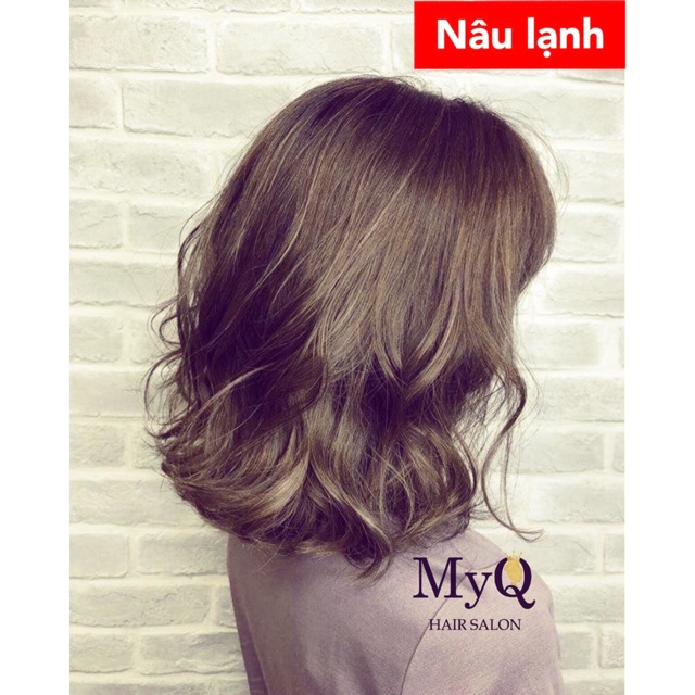 thuốc nhuộm tóc nâu lạnh + tặng oxy trợ dưỡng - lemon.hair