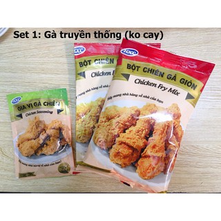 Sét làm gà rán KFC truyền thống (làm đk 2kg gà )