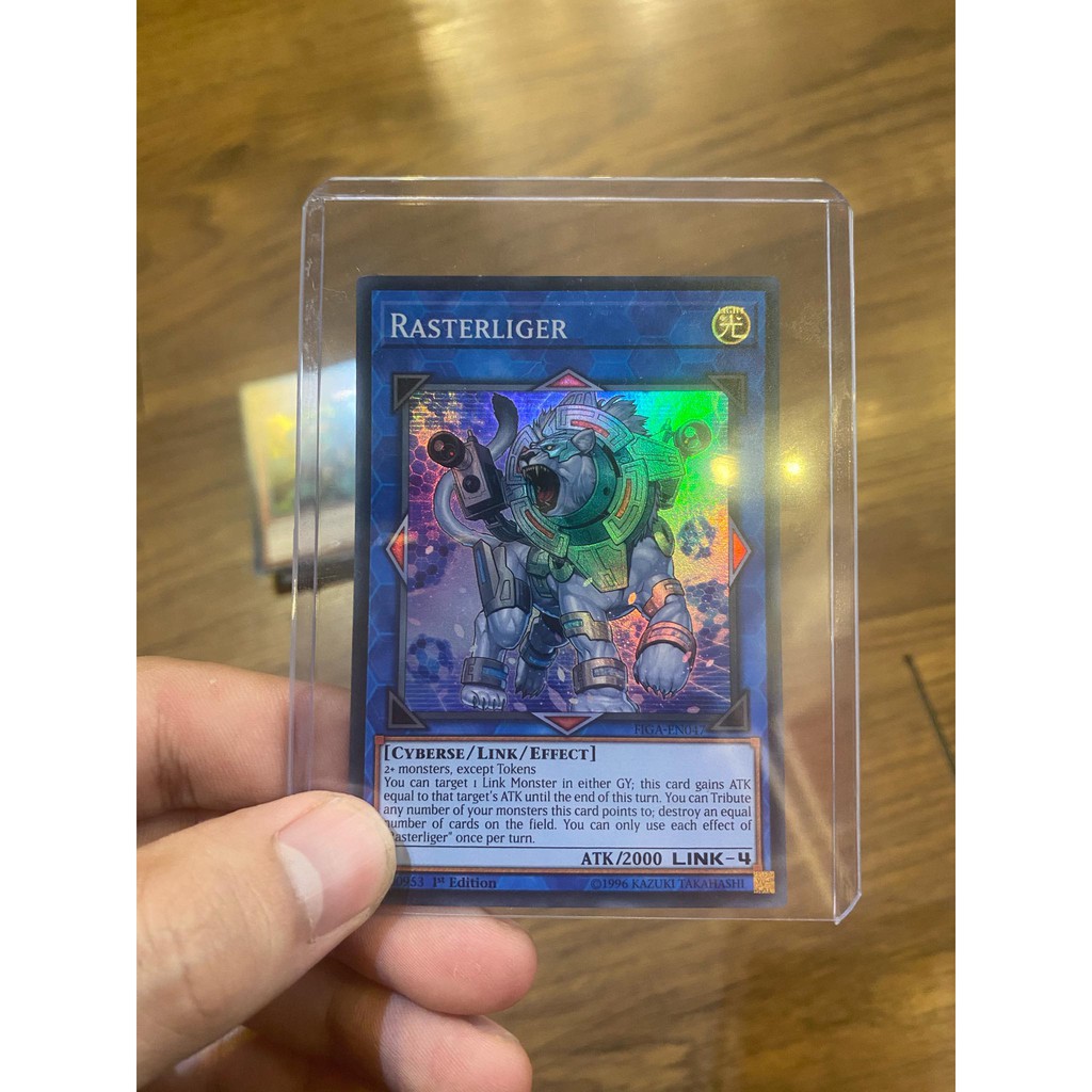 Lá bài thẻ bài Yugioh Rasterliger – Super Rare - Tặng bọc bài nhựa bảo quản
