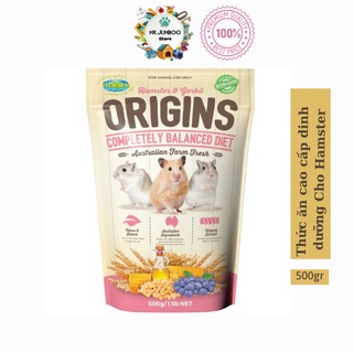  Thức ăn Hamster ,đồ ăn dinh dưỡng cao cấp vỗ béo cho Chuột Hamster Origins bổ sung đầy đủ thơm ngon ,nhập Úc Gói 500gr 