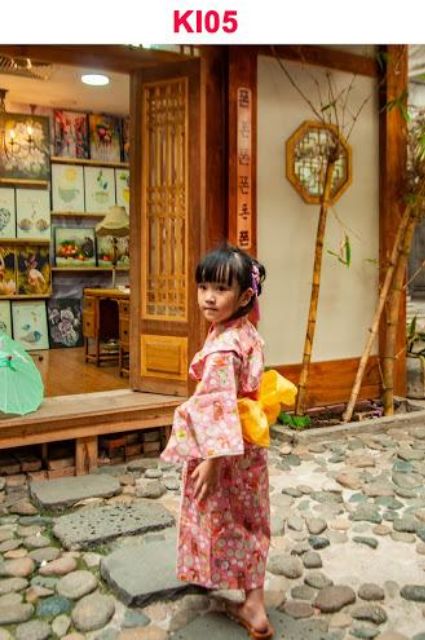 Bộ Kimono Cách Tân Bé Gái