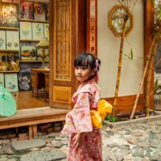 Bộ Kimono Cách Tân Bé Gái