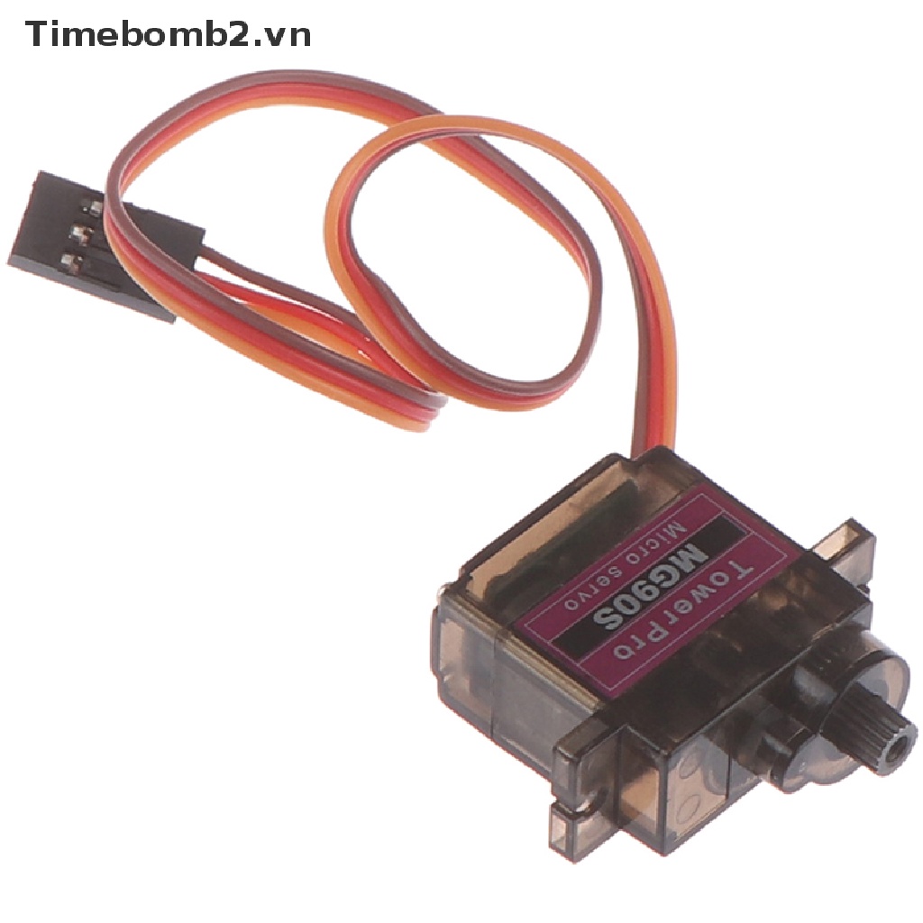 Bộ bánh răng kim loại MG90S 360 ° Micro của bộ điều khiển từ xa