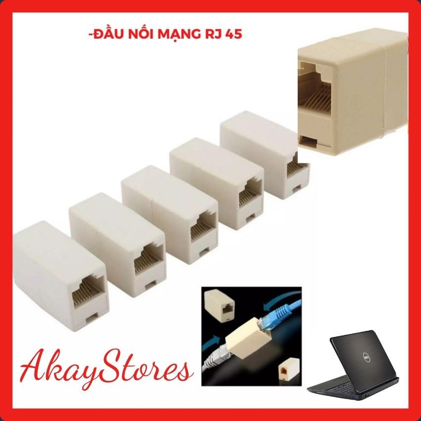 Đầu Nối Dây Mạng RJ45 AkayStores,Hạt nối dây mạng đầu j45 Jack nối dây mạng lan hàng tốt