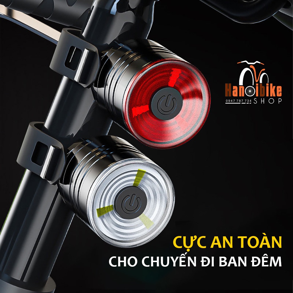 Đèn hậu xe đạp Night Warning 3 LED bắt cọc yên