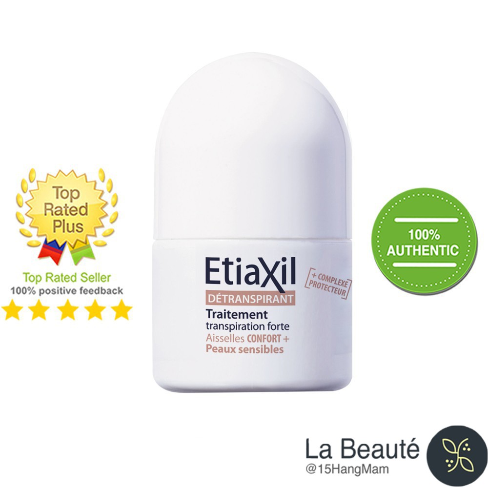 Etiaxil Lăn Khử Mùi, Ngăn Tiết Mồ Hôi Hiệu Quả - Mầu Nâu, Chính Hãng Pháp 15ml