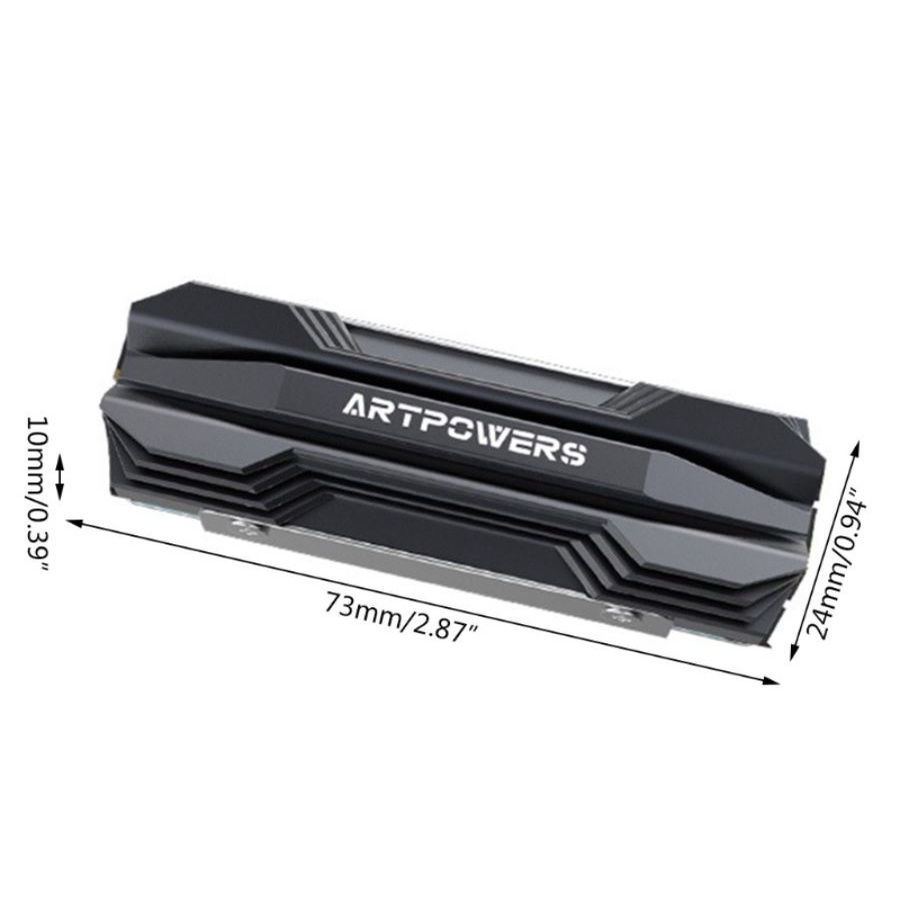 Tản nhiệt ARTPOWERS (có ống đồng) cho M.2 NVME 2280 SSD